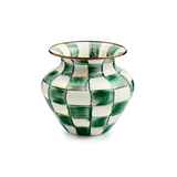 Emerald Check Large Vase