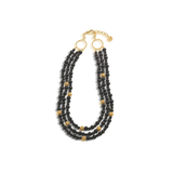 Berry 3-Strand Necklace, Ebony