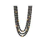 Berry 3-Strand Necklace, Ebony