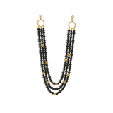 Berry 3-Strand Necklace, Ebony