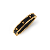 Berry Small Hinged Bangle, Ebony
