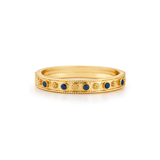 Berry Gem Classic Hinged Bangle, Blue Labradorite