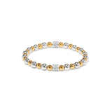 Meridian Petite Stretch Bracelet, Silver-Gold