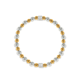 Meridian Petite Stretch Bracelet, Silver-Gold
