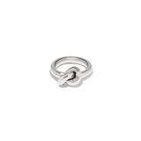 Interlock Single Knot Silver Ring