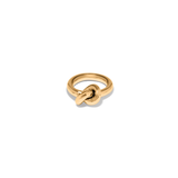 Interlock Single Knot Gold Ring