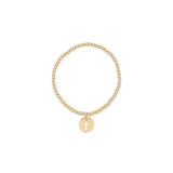 enewton Extends - Classic Gold 3mm Bead Bracelet, Blessed Gold Disc