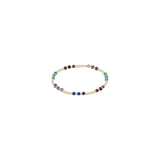 Gemstone Gold Joy Pattern 3mm Bead Bracelet, Hot Mess FW25