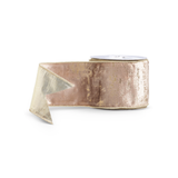 4" x 10 Yds Gold Velvet Ribbon