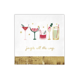 Jingle All The Way Foil Napkins