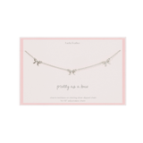 Beautiful Bows Necklace, Silver