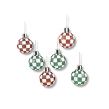 Check It Out Glass Ball Ornaments (Set of 6)