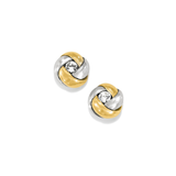 Love Me Knot Mini Post Earrings, Mix metal