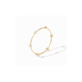 Milano Luxe Bangle - Iridescent Chalcedony Blue