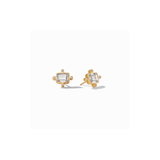 Clara Stud Gold, Cubic Zirconia
