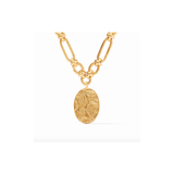 Ivy Statement Necklace, Iridescent Bahamian Blue