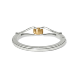 Meridian Classic Hinged Bangle, Silver/Gold