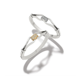 Meridian Classic Hinged Bangle, Silver