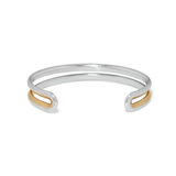Medici Flex Cuff Bracelet, Silver/Gold