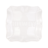Howdy Embossed Square Platter
