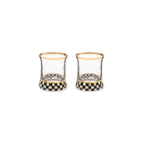 Courtly Check Tumbler Glass, Set of 2