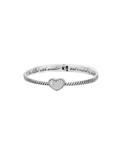Celestia Heart Hinged Bangle