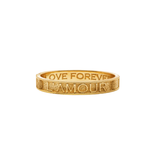 L'Amour Toujour Hinged Bangle, Gold