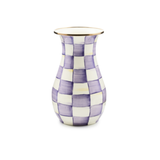 Violet Check Tall Vase
