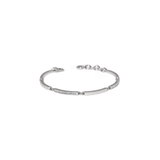 Meridian Geo Bar Bracelet, Silver