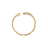 Meridian Geo Bar Bracelet, Gold