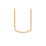Meridian Geo Bar Necklace, Gold
