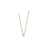 Meridian Petite Wave Heart Necklace, Gold