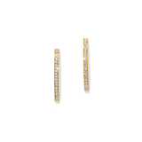 Meridian Geo Bar Post Earrings, Gold