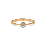 Illumina Celeste Dome Hinged Bangle, Gold
