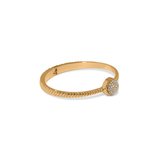Illumina Celeste Dome Hinged Bangle, Gold
