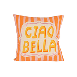 Ciao Bella 18" Square Cotton & Linen Pillow