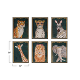 Hand-Painted Animals w/ Accessories Frames
