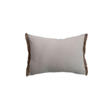 Embroidered Flowers Lumbar Pillow