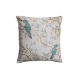 18" Square Birds & Branches Velvet Pillow