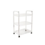 Clear Acrylic 3-Tier Bar Cart on Casters