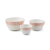Rosy Check Everyday Mixing Bowls, Set of 3