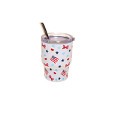 2oz Tiny Tumbler, Red, White & Bows