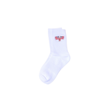 Embroidered Crew Socks, American Flags