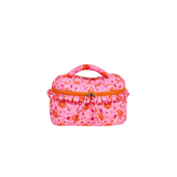 Glam & Go Quilted Cosmetic Bag, Poppin' Petals Hot Pink