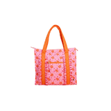 The Everyday Quilted Tote Bag, Poppin' Petals Hot Pink