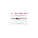 Aggies Word Bracelet on Gold