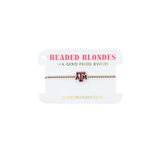 Texas A&M Logo Bracelet on Gold