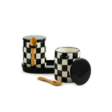 Courtly Check Farmhouse Canisters, Set of 2