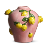 Pink Vase with Lemons