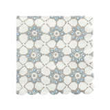 Face to Face Ceramic Tray and Napkins, Blue Tile